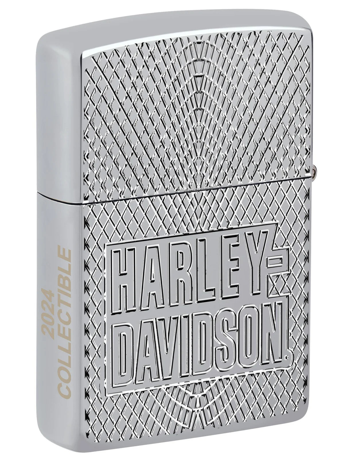 Zippo Lighter: 2024 Harley - Davidson Collectible of the Year - High Polish Chrome - Wasatch Flameworks
