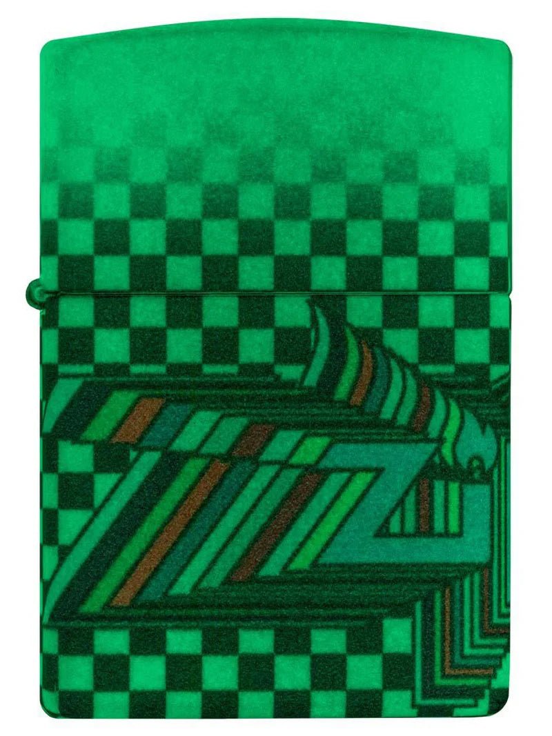 Zippo Lighter: Zippo Nostalgia Design, 540 Color - Glow In The Dark - Wasatch Flameworks