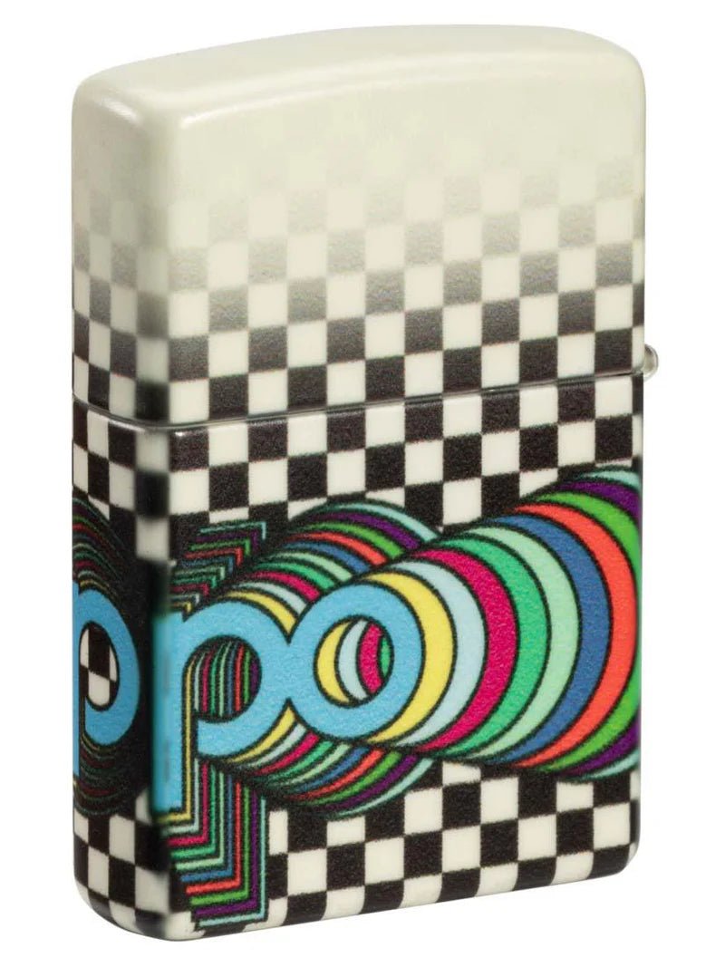 Zippo Lighter: Zippo Nostalgia Design, 540 Color - Glow In The Dark - Wasatch Flameworks