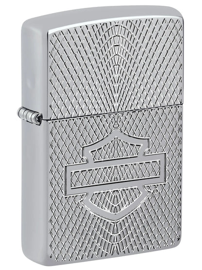 Zippo Lighter: 2024 Harley - Davidson Collectible of the Year - High Polish Chrome - Wasatch Flameworks
