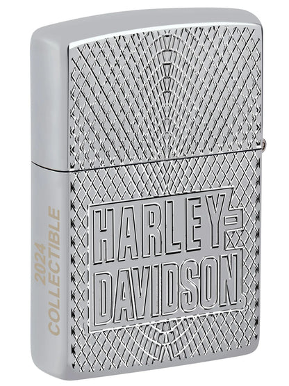 Zippo Lighter: 2024 Harley - Davidson Collectible of the Year - High Polish Chrome - Wasatch Flameworks