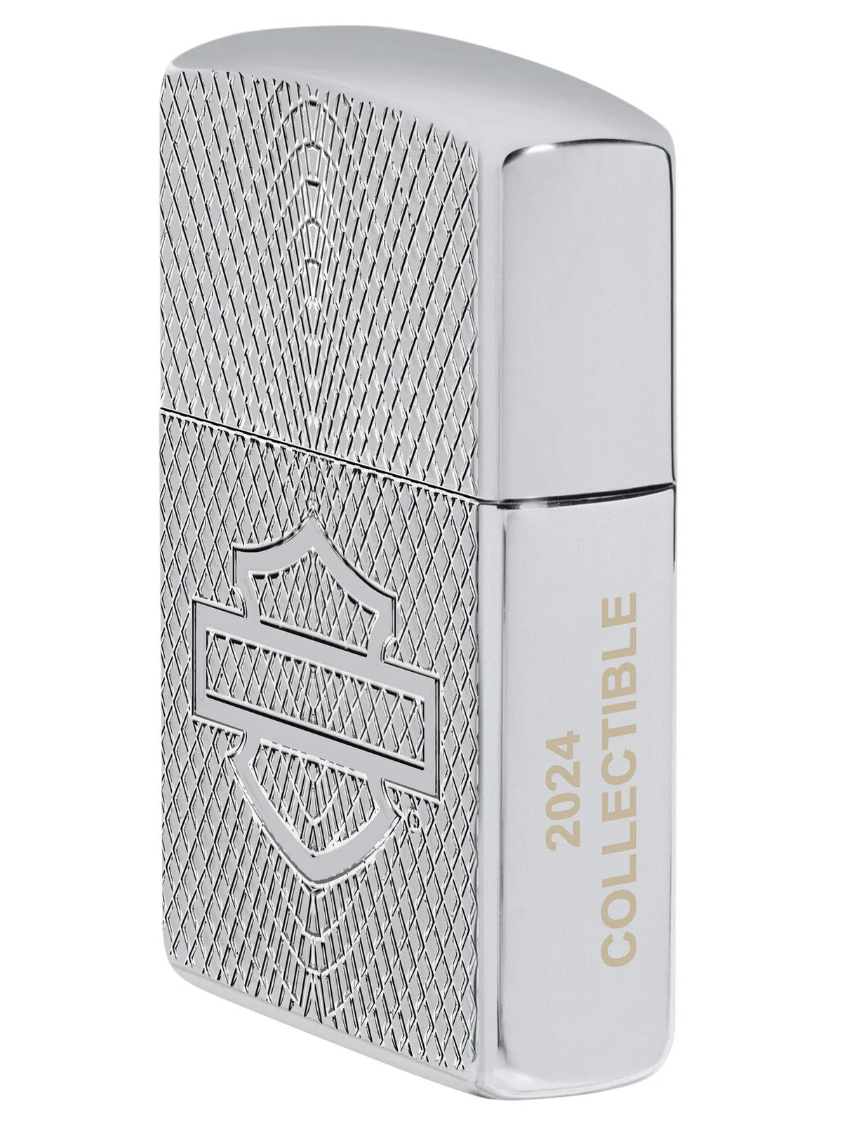 Zippo Lighter: 2024 Harley - Davidson Collectible of the Year - High Polish Chrome - Wasatch Flameworks