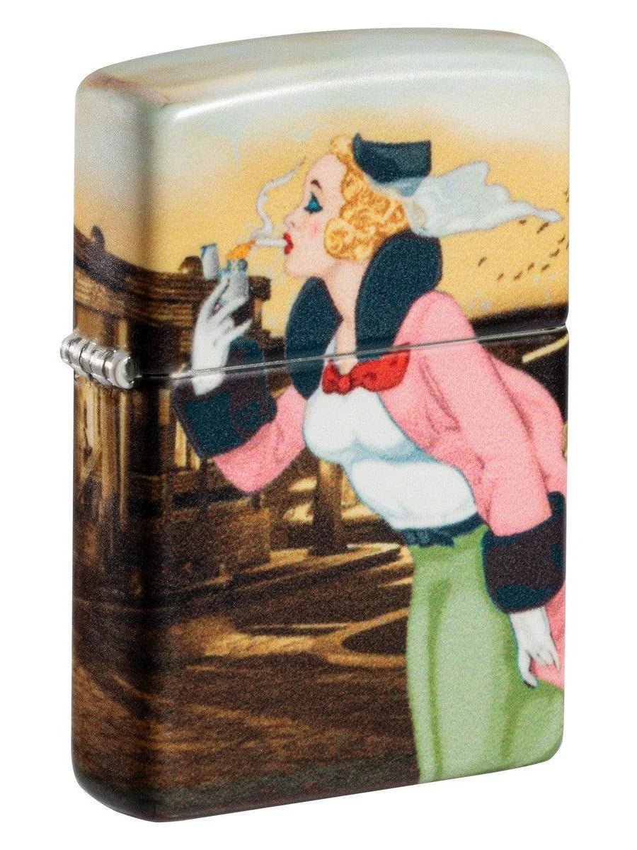 Zippo Lighter: Windy the Zippo Girl - 540 Color - Wasatch Flameworks